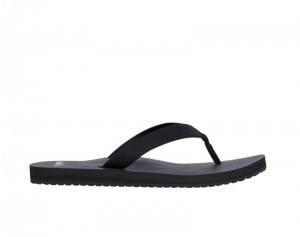Sanuk Ashland ST Vegan Women Flip Flops Black,Sanuk Philippines | ZF88-8228G7