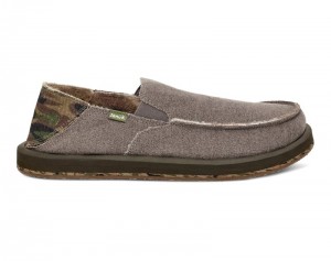 Sanuk Donny Camo Chill Men Loafers Brown,Sanuk Philippines | HX84-7794T6