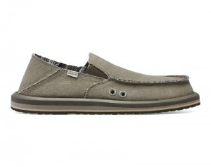 Sanuk Donny Hemp Men Loafers Olive,Sanuk Philippines | ZG62-4582G9