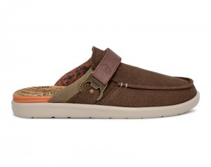 Sanuk Happy Hour Lite X Traeger Men Mules Dark Brown,Sanuk Philippines | MN58-2538M2