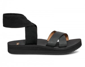 Sanuk Highland Sling St Women Sandals Black,Sanuk Philippines | ZI55-1275F9