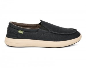 Sanuk Mason Slip On Men Loafers Black,Sanuk Philippines | OP62-5662Q4
