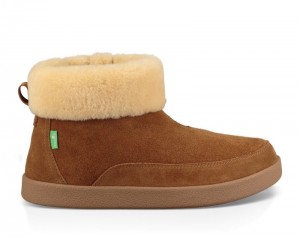 Sanuk New Bootah Suede Women Winter Boots Brown,Sanuk Philippines | IY48-7998C5