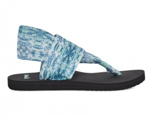 Sanuk Sling St Kaleidoscope Women Sandals Blue Green,Sanuk Philippines | DJ47-0367S5