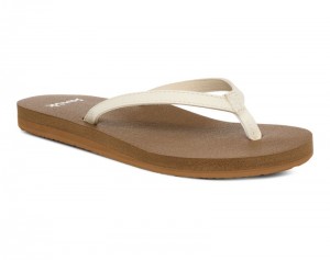 Sanuk Yoga Joy II Women Flip Flops White,Sanuk Philippines | YE87-9997P8