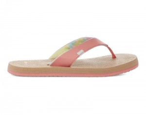 Sanuk Yoga Mat Kids' Flip Flops Pink,Sanuk Philippines | XK65-6405S2
