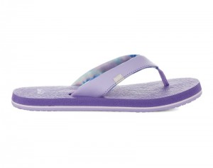 Sanuk Yoga Mat Kids' Flip Flops Purple,Sanuk Philippines | VX82-1572Z8