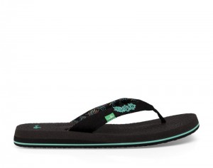 Sanuk Yoga Paradise 2 Women Flip Flops Black,Sanuk Philippines | ES40-4710S8