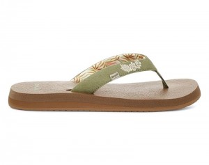 Sanuk Yoga Paradise 2 Women Flip Flops Olive,Sanuk Philippines | AG91-7771P9