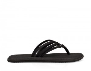 Sanuk Yoga Salty Women Flip Flops Black,Sanuk Philippines | FA15-9195R4