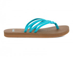 Sanuk Yoga Sandy II Sparkle Women Flip Flops Green,Sanuk Philippines | GN98-7248A3