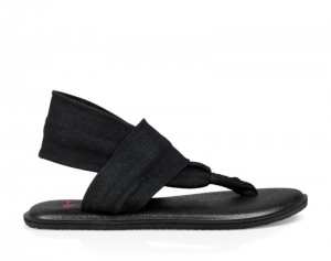 Sanuk Yoga Sling Burst Kids' Sandals Black,Sanuk Philippines | BA02-9862H5