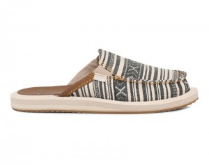 Sanuk You Got My Back St Blanket Women Mules Beige Black,Sanuk Philippines | BV24-3484B5